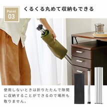 【数量限定セール】アウトドアテーブル ストッカー付き 折りたたみ 軽量 天板付き ミニテーブル ゴミ箱 収納 キャンプ BBQ ブラック_画像5