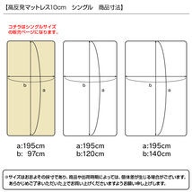 高反発 マットレス シングル 厚さ10cm 密度30D 硬さ200N ウレタン マットレスベッド ベッド マット 布団 敷き布団 ベージュ 新品 未使用_画像10