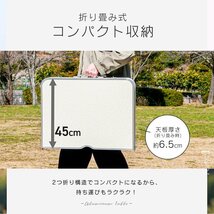 【数量限定セール】アウトドアテーブル 折りたたみ 60cm×90cm 高さ調整 軽量 アルミ 収納 レジャーテーブル キャンプ ローテーブル 新品_画像5