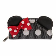 【Loungefly】ディズニー パークス ミニー ドット柄 スパンコール 長財布 ラウンジフライ WDW Disney Parks Minnie Mouse wallet_画像1