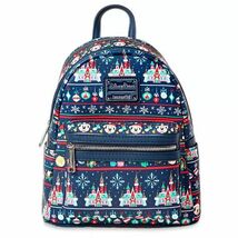 【Loungefly】ディズニー パークス ミッキー クリスマス ホリデー　バックパック リュック ラウンジフライ WDW Disney Parks Backpack_画像1