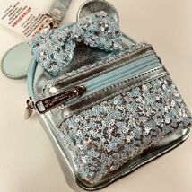 【Loungefly リスレット】ディズニー パーク ラウンジフライ アクア スパンコール ミニ バッグ WDW Disney Wristlet AQUA リストレット_画像5