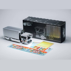 1/64　Micro Turbo　PEAKO　ピーコ　デコトラ　ウイング　大型　トラック　Lion Dekotora Truck　メタリッククローム●Ｍ８８