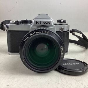 o338 Nikon ニコン フィルムカメラ 一眼レフ カメラ レンズ ボディ nikon lens series e 36~72mm 動作未確認 ジャンク