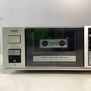 y4244 TRiO ステレオ カセット テープデッキ KX-880 トリオ KENWOOD カセットデッキ デッキ コンポ オーディオ 当時物 通電確認済 ジャンクの画像2