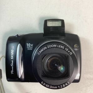 k4112 Canon PowerShot SX120 IS PC1431 デジタルカメラ キャノン デジカメ コンパクトデジタルカメラ 説明書 動作確認済 中古の画像1