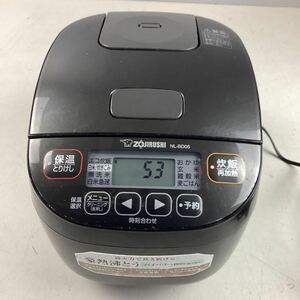 k4168 ZOJIRUSHI マイコン炊飯ジャー NL-BD05 0.54L 21年製 ブラック 象印 炊飯 ジャー 家電 急速 おかゆ 玄米 通電確認済 中古