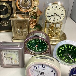 y4255 置時計 27個 まとめ売り 置き時計 目覚まし時計 めざまし CITIZEN SEIKO MAG WEDGWOOD 等 アナログ デジタル 動作未確認 ジャンクの画像5