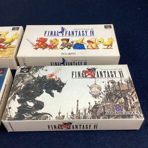 o4310 ファイナルファンタジー SFC 4点セット まとめ売り IV V VI USA 箱説付 スーパーファミコン スクウェア 中古の画像3