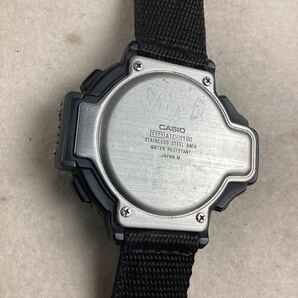 o444 CASIO プロトレック カシオ 1171 ATC-1100 PROTREK 腕時計 デジタル レトロ 不動品 ジャンクの画像7