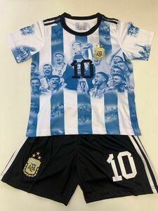 140cmアルゼンチン代表　メッシ　子供サッカーユニフォーム