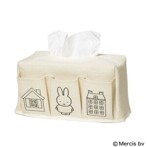  free shipping miffy Miffy 3 pocket tissue BOX cover (GLOW6 month number appendix ) width 25.5× height 14× depth 12.5cm new goods unopened 