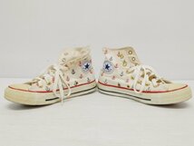 [16B-64-013-1] CONVERSE コンバース オールスター ハイカットスニーカー いかり柄 マリン サイズ23cm ホワイト_画像5