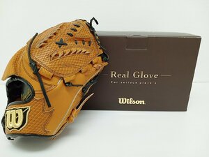 [B10A-64-002-1] スポーツ Wilson ウィルソン Real Glove 野球 グローブ 箱有 中古