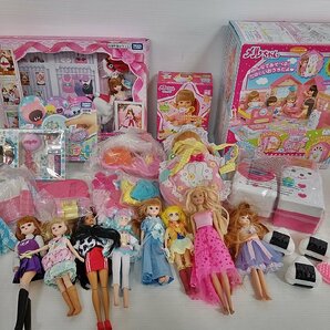 [G-373] リカちゃん メルちゃん おもちゃ まとめ売り ジャンク ぷにるんず ぷにぷらす 着せ替え人形の画像1