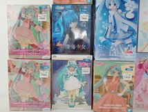 [HB-2-4] 初音ミク系 プライズ フィギュア まとめ売り 開封未開封混在 ジャンク 深海少女 雪ミクスカイタウン レーシングミク2022 他_画像3