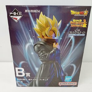 [5A-64-094-1] BANDAI 一番くじ B賞ドラゴンボール超 4thミッション 黒衣の戦士 超サイヤ人 フィギュア 未開封品の画像1