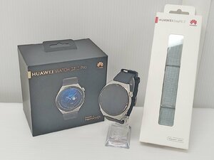 [B8A-64-020-1] HUAWEI ファーウェイ HUAWEI WATCH GT3 Pro-3D0 ODN-B19 EasyFit2 バンド 2点セット 初期化/動作確認済み 中古/未開封