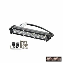 MADMAX ライトバー ワークライト シングルタイプ LED6連 18W 12V/24V兼用 作業灯/フォグランプ バイク 自動車 トラック【送料800円】_画像1