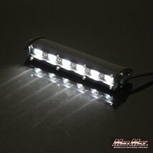 MADMAX ライトバー ワークライト シングルタイプ LED6連 18W 12V/24V兼用 作業灯/フォグランプ バイク 自動車 トラック【送料800円】_画像2