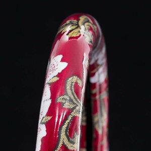 トラック用品 金華山 桜 さくら 極太ハンドルカバー ビニール付 レッド 2HL/ギガ 320フォワード ビッグサム【送料800円】