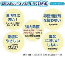 超電水 クリーンシュ!シュ! L ボトル 500ml 除菌 電解 アルカリ洗浄水 クリーンシュシュ スプレー界面活性剤不使用_画像3