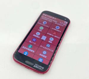 ※ 美品！ らくらくスマートフォン F-52B ドコモ docomo判定〇 ピンク　動品　初期化済み　【B6506】