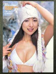 大久保 麻梨子　ヤングチャンピオン 2007　140　水着 グラビア アイドル トレカ トレーディングカード