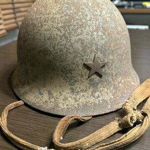 大日本帝国 旧日本軍 星印 鉄帽 鉄兜 90式 陸軍 海軍 装備品 戦闘服 ヘルメット 太平洋戦争 の画像1