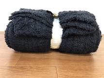 タオルケット高級寝具Fur&milonブラック　シングルサイズ　高品質ファー＆ミロン丸洗い可能130×185㎝　新品/毛布/シングル用_画像4