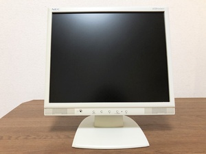 NEC17型液晶ディスプレイLCD73VXM-V視野角左右170°・上下170°液晶モニター　輝度280cd/m2デジタル/アナログ2系統入力　清掃/動作確認済み