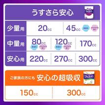 4)80cc 90枚 [まとめ買い・大容量] ウィスパー うすさら安心 80cc 90枚 (30枚×3パック) (女性用 吸水ケア_画像7