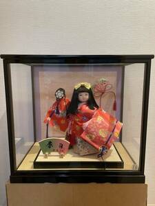 日本人形 置物 ひな人形 ガラスケース お雛様 美術品 アンティーク 
