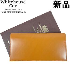 [ new goods ]Whitehouse Cox Whitehouse Cox long wallet S1051 NEWTONb ride ru leather tongue light brown light brown long wallet WHC