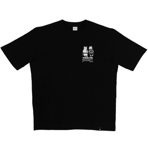 Sサイズ RSタイチ RSU115 PAIR RACER CAT OVER SIZE T-SHIRT BLACK コットンTシャツ (2024春夏モデル)