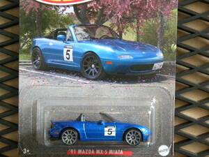 即決☆☆'91 MAZDA MX-5 MIATA マツダ　ミアータ　ロードスター　ホットウィール Hot Wheels 定形外発送可能