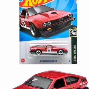 即決☆☆ALFA ROMEO GTV6 3.0 アルファロメオ アルフェッタRETRO RACERS  HNK17  ホットウィール  ベーシックカー Hot Wheels☆の画像1