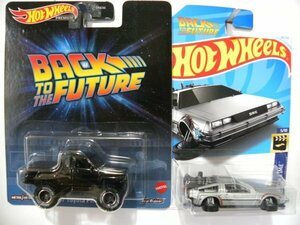 即決セット☆☆1987 トヨタ ピックアップ トラック/タイムマシーン　ホバーモード BTTF BACK TO THE FUTURE HOTWHEELS☆