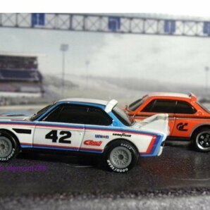 即決 ルース2個☆☆'73 BMW 3.0 CSL RACE CAR オレンジ、白（プレミアモデル） HOT WHEELS ホットウィールの画像8
