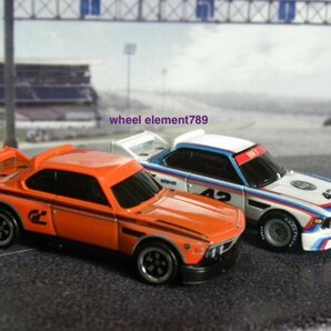 即決 ルース2個☆☆'73 BMW 3.0 CSL RACE CAR オレンジ、白（プレミアモデル） HOT WHEELS ホットウィールの画像2