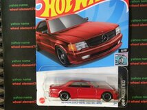 即決☆☆'89 メルセデス・ベンツ 560 SEC AMG MERCEDES-BENZ 560 SEC RED HW MODIFIED HXP91 ホットウィール Hot Wheels_画像1