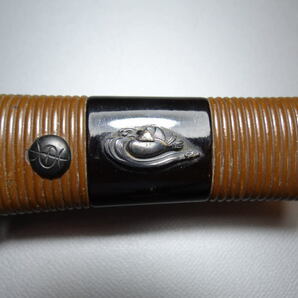 短刀の拵え 日本刀 オシドリの目貫 鞘 柄 ハバキの画像7