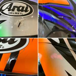 〇V218〇Arai アライ フルフェイス ヘルメット RX-7 RⅢ M2000 57.58cm Super Complex Laminate Construction バイクの画像8