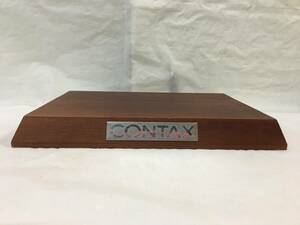 ○V099○CONTAX コンタックス ディスプレイ用 カメラ置き台 木製 27×18.5×3cm