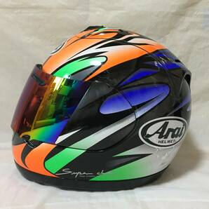 〇V218〇Arai アライ フルフェイス ヘルメット RX-7 RⅢ M2000 57.58cm Super Complex Laminate Construction バイクの画像3