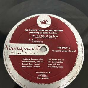 V487◎LP レコード 10インチ US盤 SIR CHARLES THOMPSON AND HIS BAND featuring COLEMAN HAWKINS/サー・チャールズ・トンプソン/VRS-8009の画像4