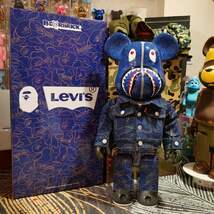 新品 BE@RBRICK ベアブリック 1000% リーバイス Levis ape 並行輸入品 箱付き_画像1