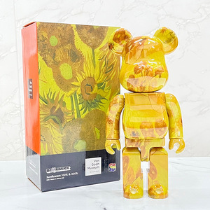  new goods BE@RBRICK Bearbrick 400%go ho sunflower parallel imported goods box attaching 