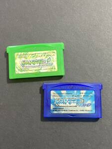 GBA ポケットモンスター リーフグリーン・サファイア　２本セット　ポケモン　任天堂　ニンテンドー