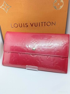 LOUIS VUITTON モノグラム ヴェルニ 長財布 ポルトトレゾールインターナショナル